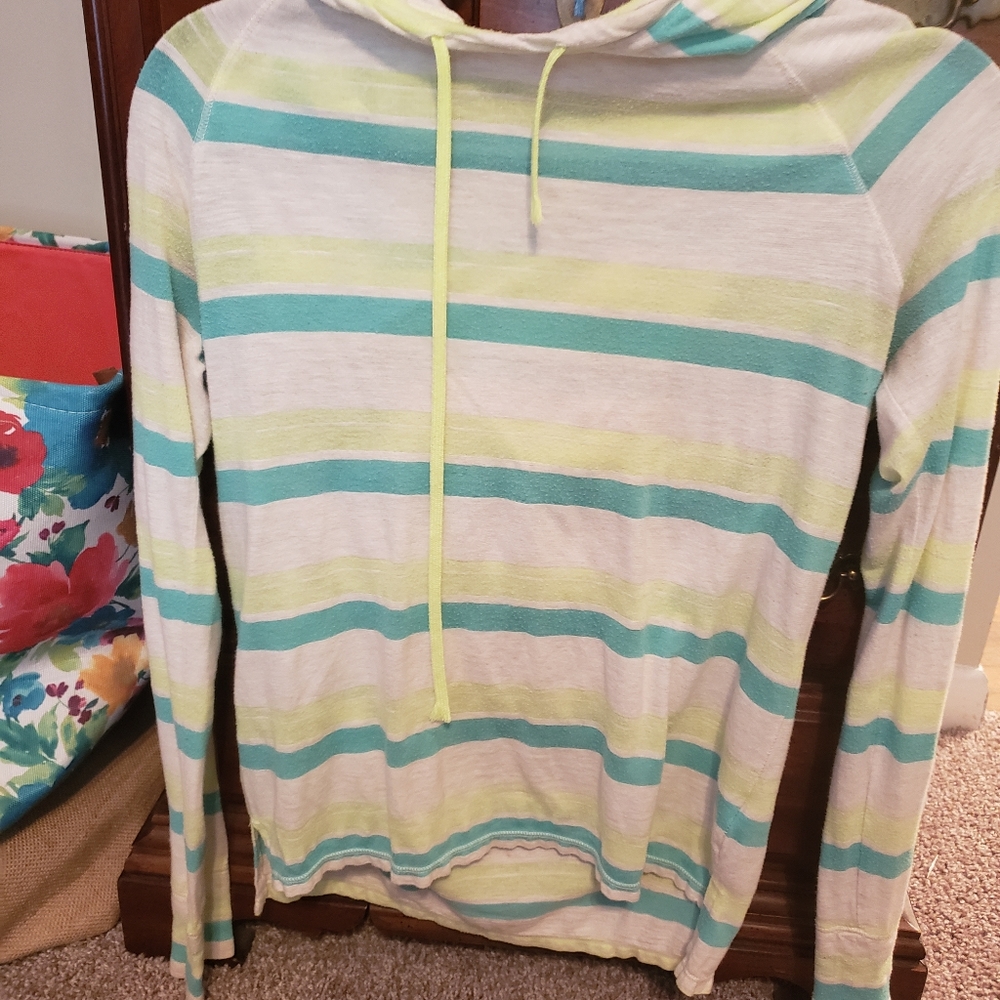 American Eagle Hooded Long Sleeve Top